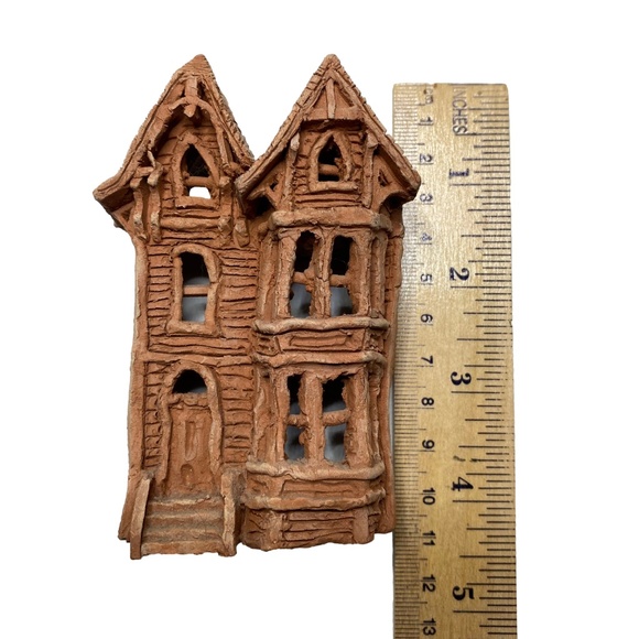 HANDMADE Clay Fairy Garden Sculpted House Ornament Gift - Picture 8 of 8